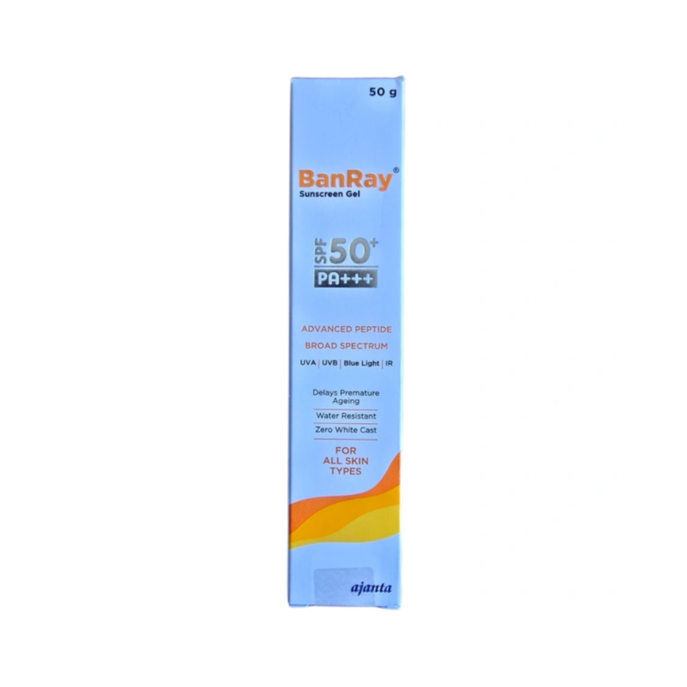 Ajanta Banray Advanced Peptide Sunscreen Gel SPF 50+ PA+++ (50gm)