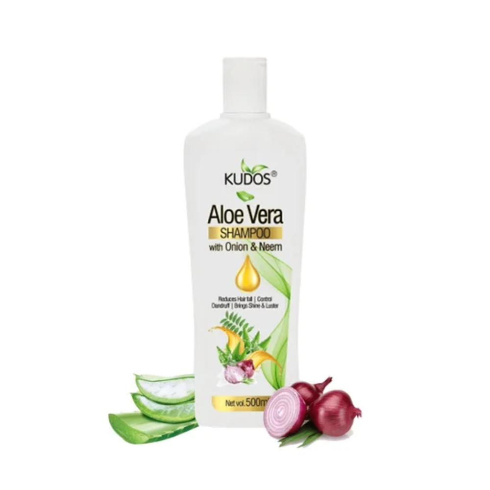 Kudos Aloe Vera Shampoo with Onion & Neem (500ml)