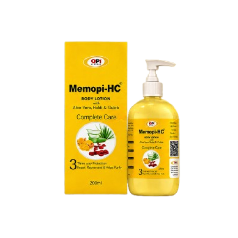 OPI MemoP-HC Body Lotion with Aloe Vera, Haldi & Gulab (200ml)