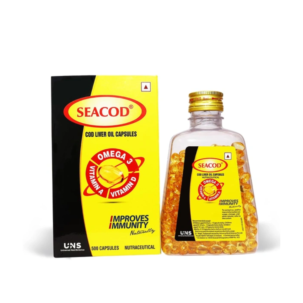 SeaCod Cod Liver Oil Capsules (100 Capsules)