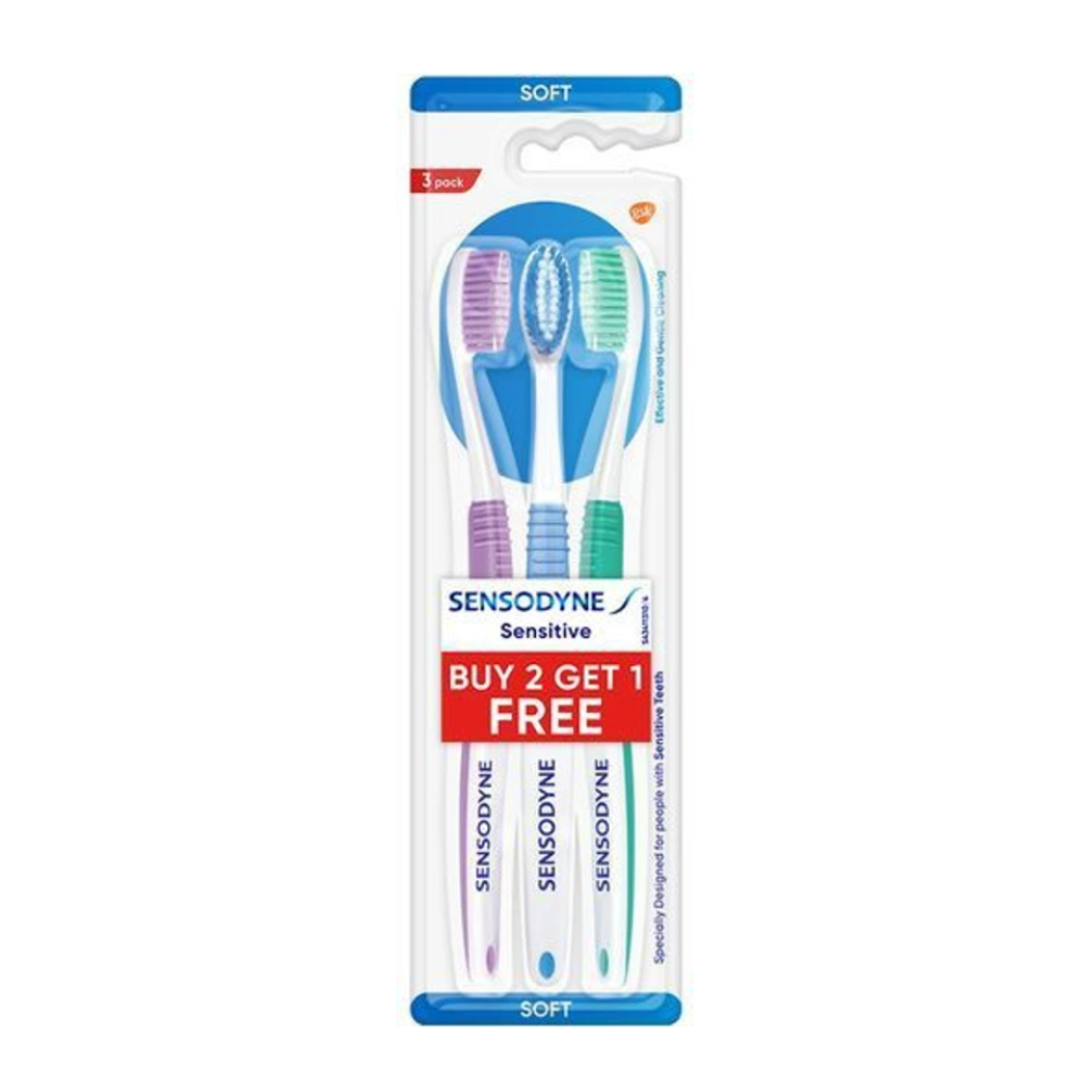 Sensodyne Sensitive Soft Toothbrush (Buy 2 Get 1 Free)