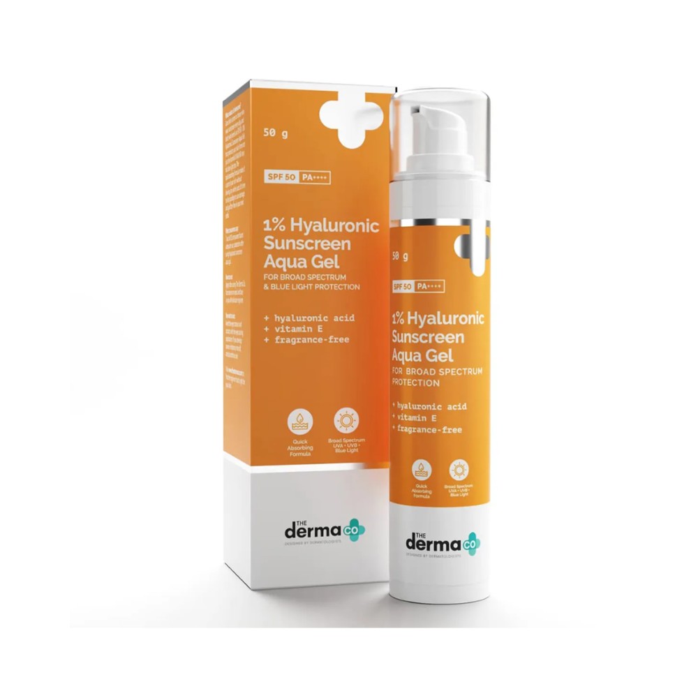 The Derma Co Hyaluronic Aqua Sunscreen Gel (50g)