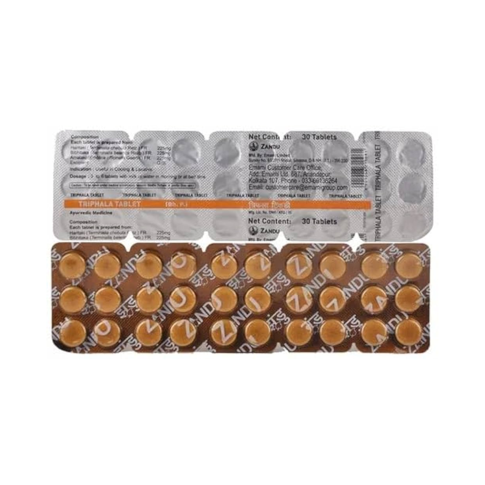 Zandu Triphala Tablet (30 Tablets)