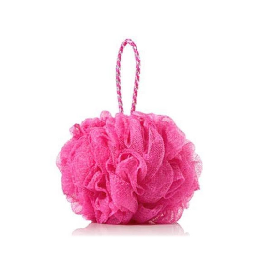 Bath Loofah Sponge Pouf – Single Piece