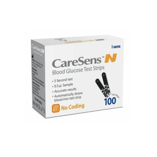 Caresens-N Glucometer Test Strips 100 Strips (2X50 PACK)