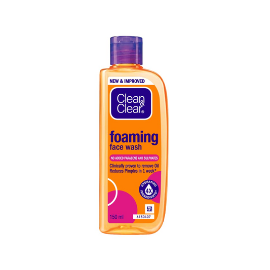 Clean & Clear Foaming Face Wash – Oil-Free Formula for Fresh, Clear Skin (100ml)