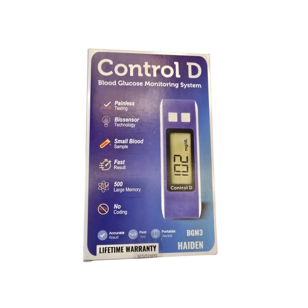 Control D Blue Glucometer with 25 Test Strips