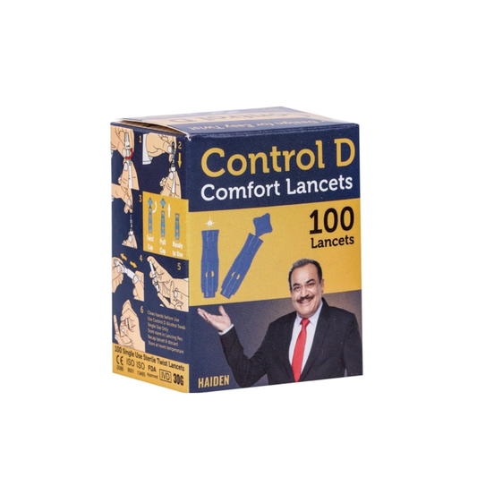 Control D Comfort Lancets 100 Sterile Comfort Lancets (Only Lancets)