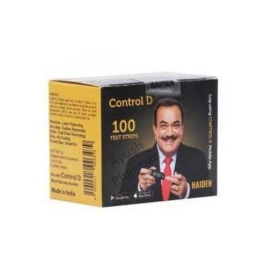 Control D Glucometer Test Strips (100 Strips) (2x50Pack)