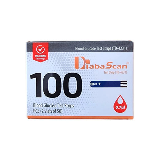 DiabaScan Glucometer Test Strips (100 Strips)