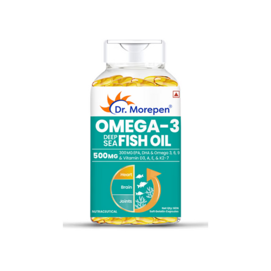 Dr. Morepen Omega 3 Deep Sea Fish Oil Capsule (60's)