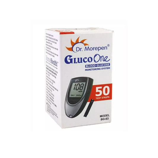 Dr Morepen Gluco One BG 03 Blood Glucose Test Strip (Only Strips) (50 Strips)