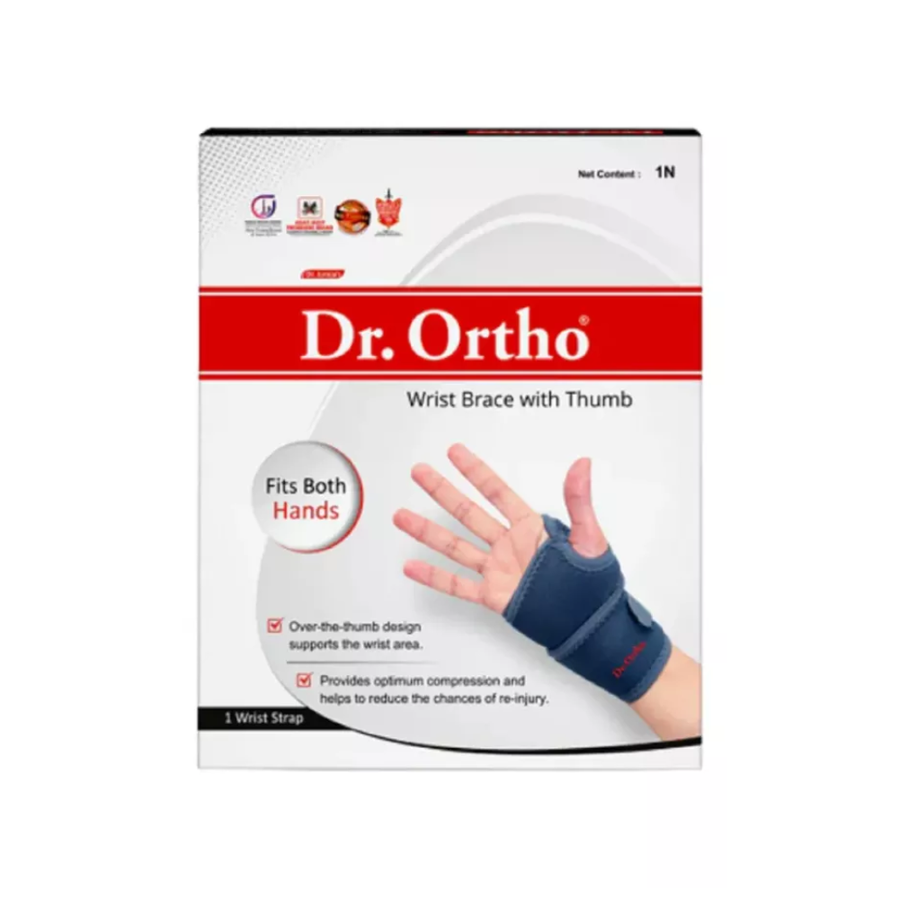 Dr Ortho Wrist Brace With Thumb Universal Size (12.5-23.5cm) (1pcs)