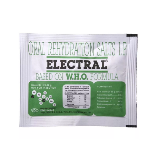 FDC Ltd Electral Powder Unflavoured (21.8g × Pack of 5)