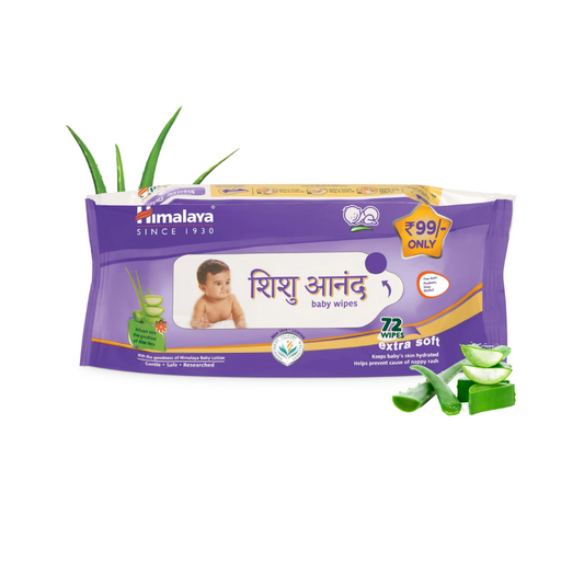 Himalaya Shishu Anand Baby Wipes (72 Wipes)