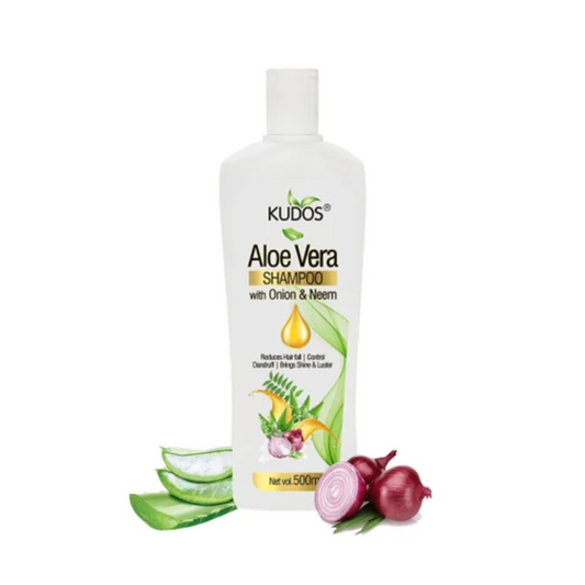 Kudos Aloe Vera Shampoo with Onion & Neem (500ml)
