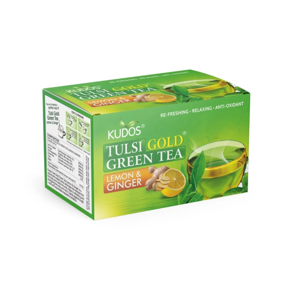 Kudos Tulsi Gold Green Tea (2g x 25 Bags)