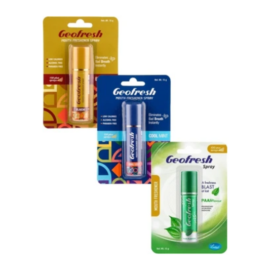 Leeford Geofresh Instant Mouth Freshener Spray (15g) – Paan, Elaichi & Mint Flavor