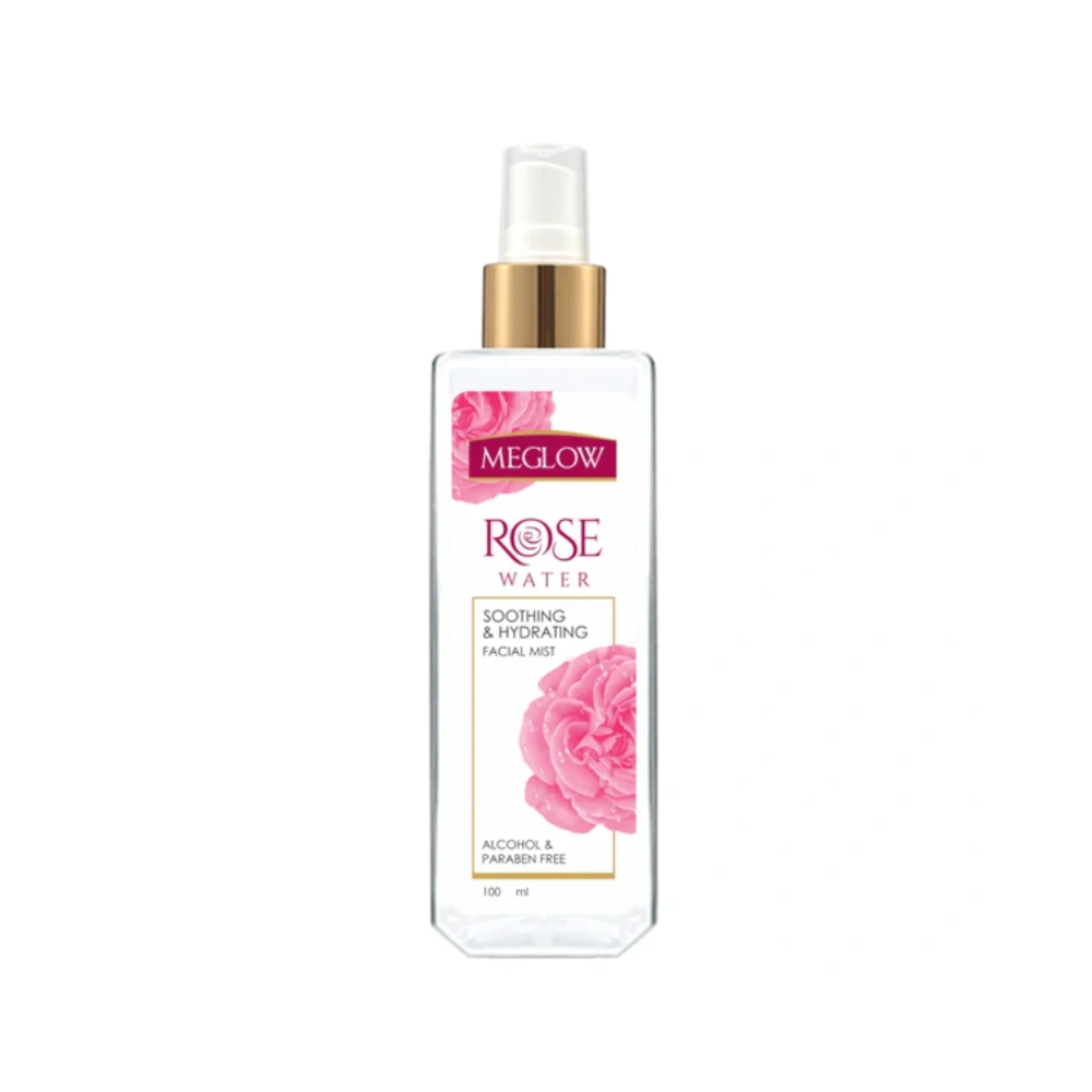 Meglow Rose Water Toner for Face (100ml) - The Med Pharma