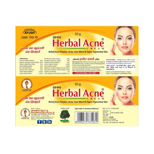 Omni Herbal Acne Cream (30gm)