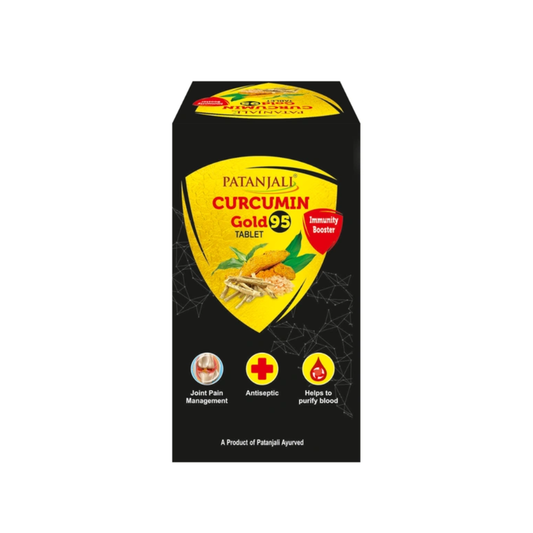 Patanjali Ayurveda Curcumin Gold 95 Immunity Booster Tablet (60Tab)