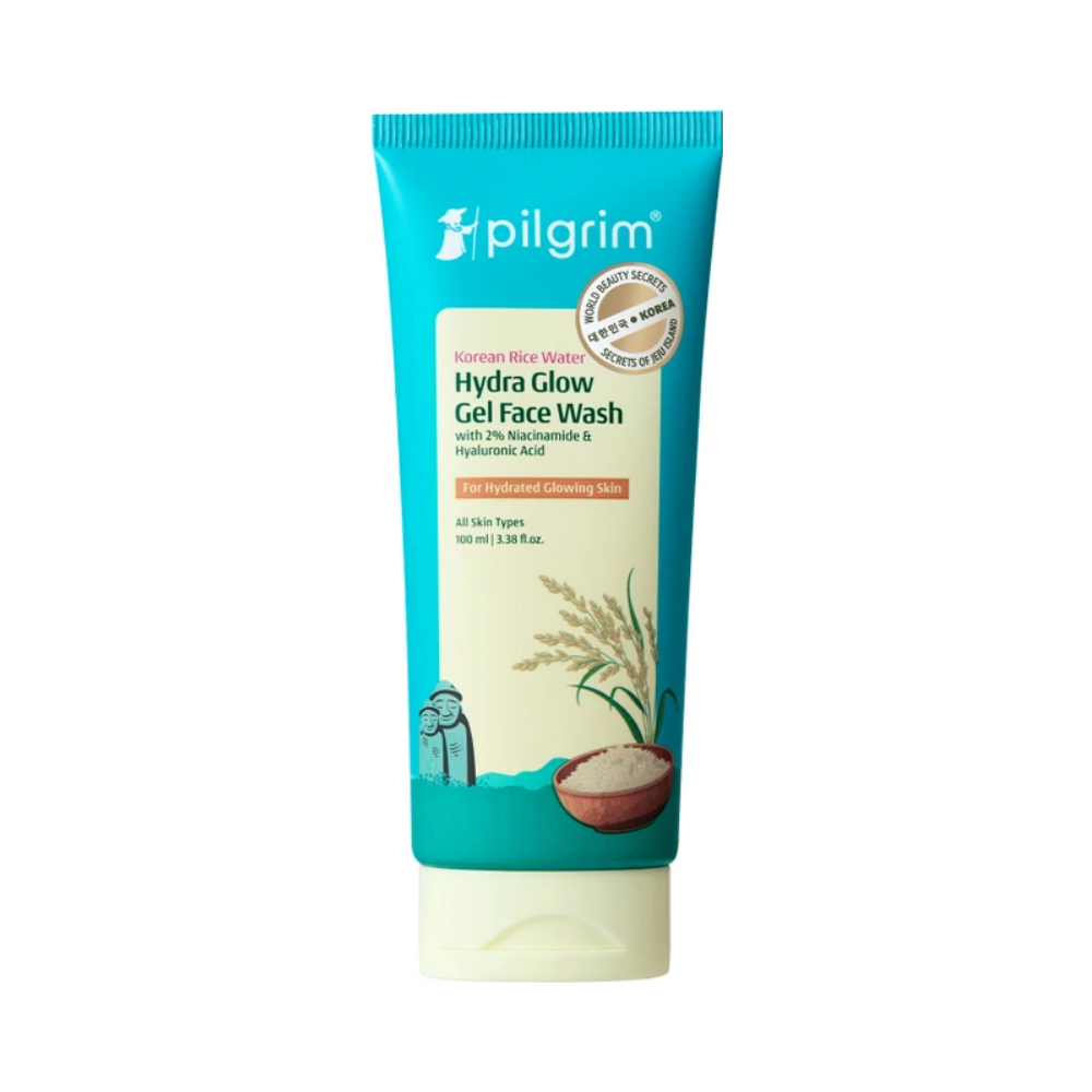 Pilgrim Korean Rice Water Hydra Glow Gel Face Wash (100ml)