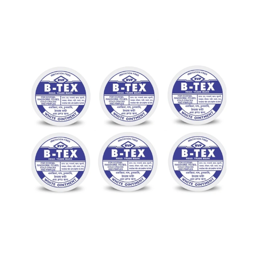 RVP B-Tex White Ointment (14g, Pack of 6)