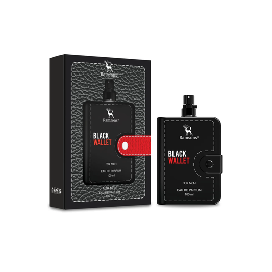 Ramsons Black Wallet For Men Eau De Parfum (100ml)