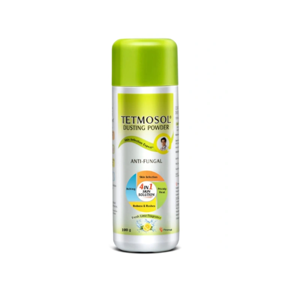 Tetmosol Dusting Powder – Fresh Lime Fragrance (100g)