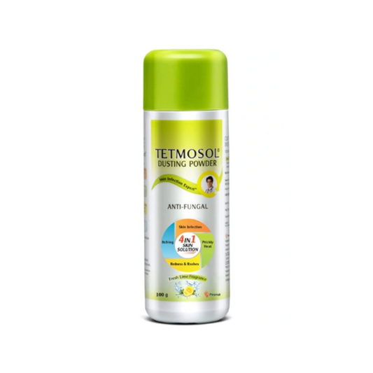 Tetmosol Dusting Powder – Fresh Lime Fragrance (100g)