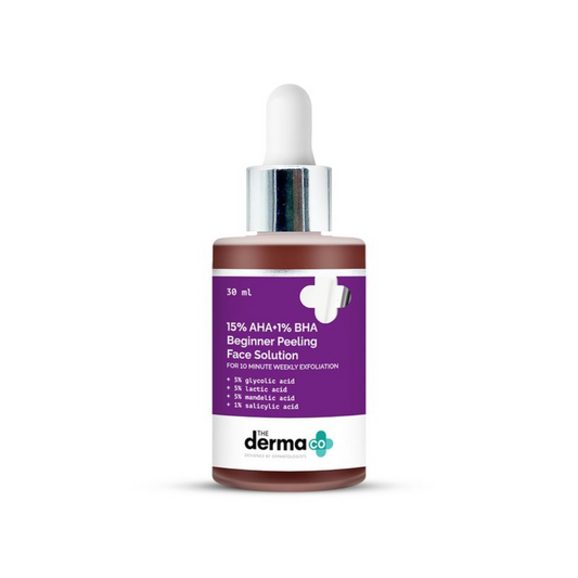 The Derma 15% AHA + 1% BHA Peeling Solution (30ml)