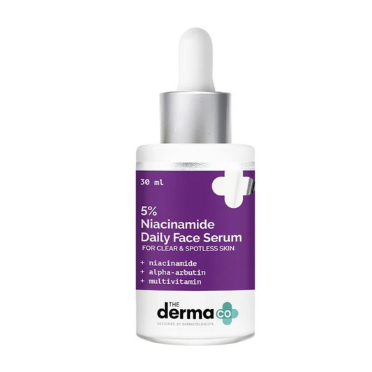 The Derma Co 5% Niacinamide Daily Face Serum with Alpha Arbutin & Multivitamin (30ml)