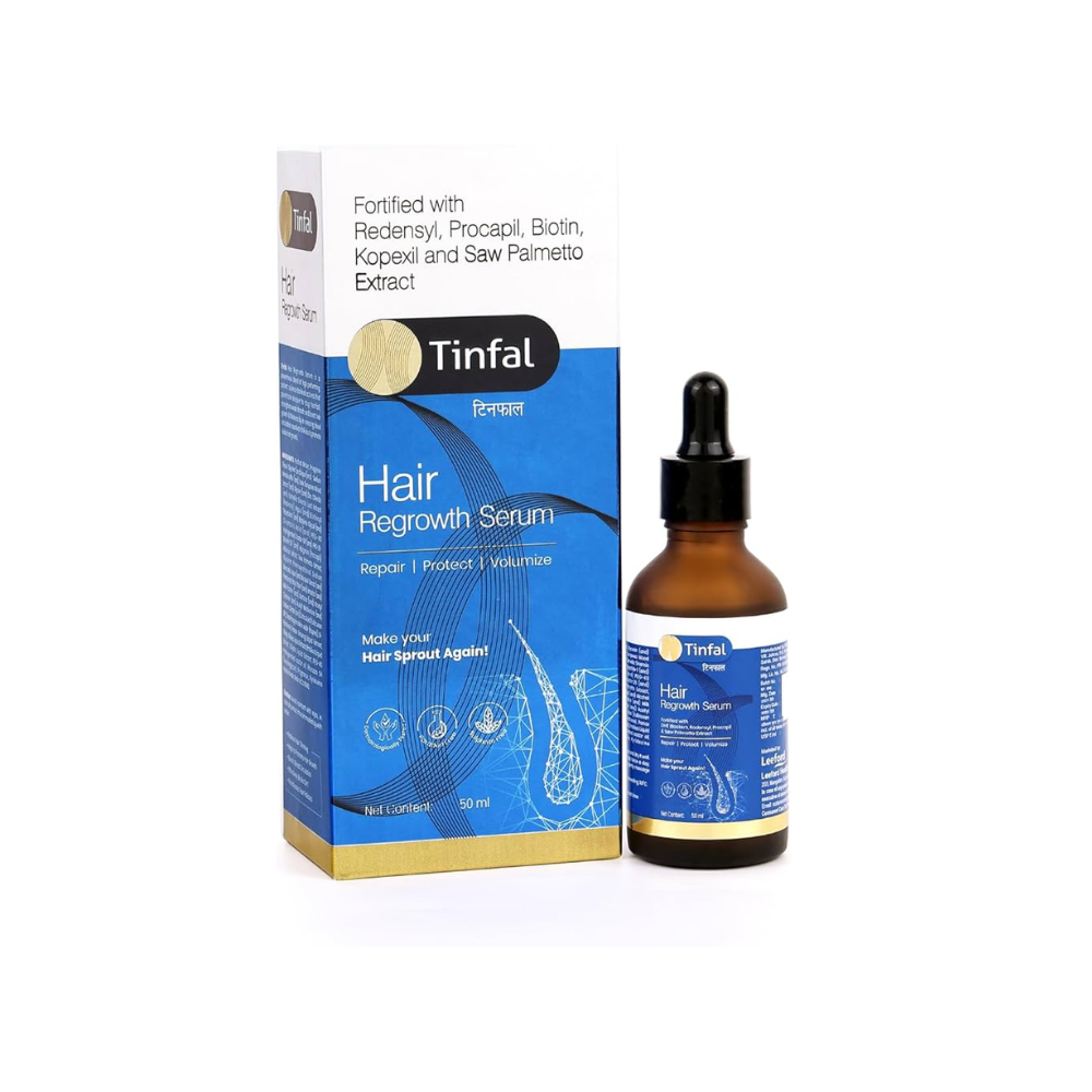 Tinfal Hair Regrowth Serum with Redensyl, Procapil, Biotin & Kopexil (50ml)
