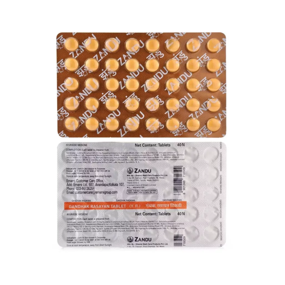 Zandu Gandhak Rasayan (30 Tablets)