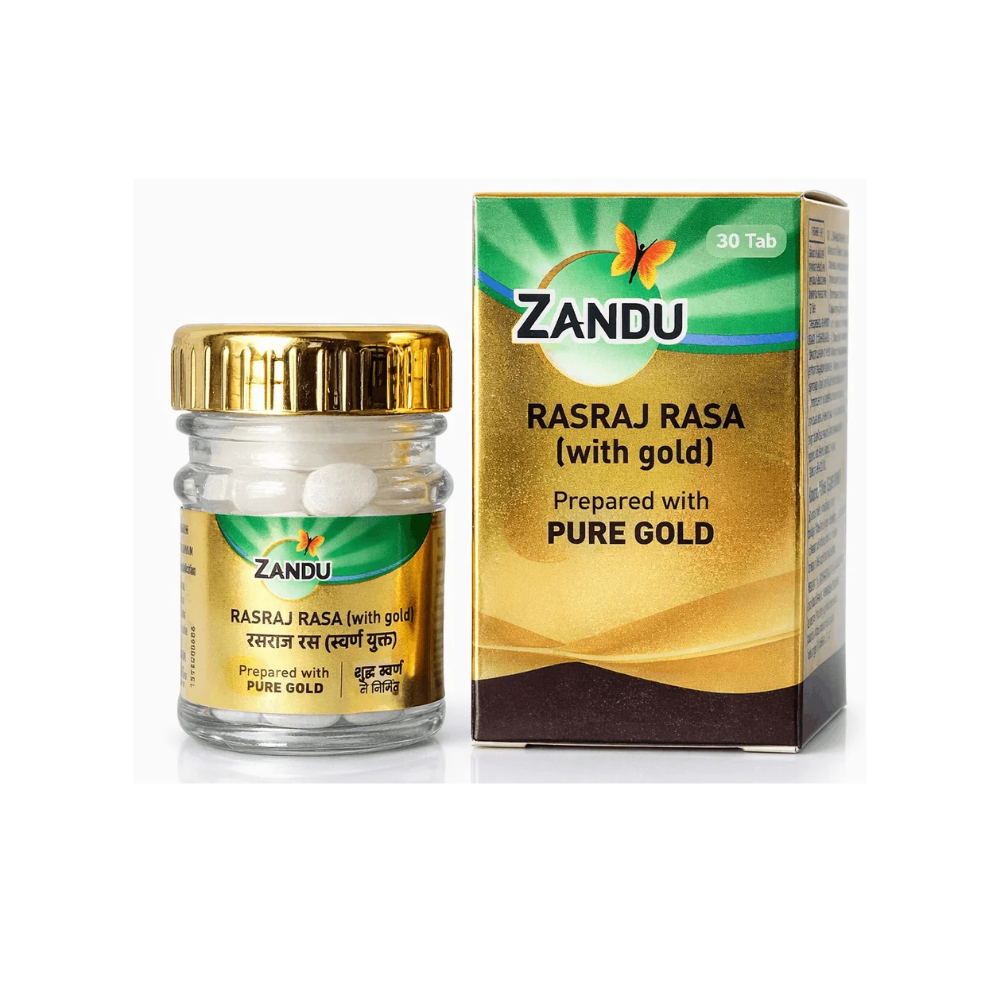Zandu Rasraj Rasa with Gold (30 Tablets)